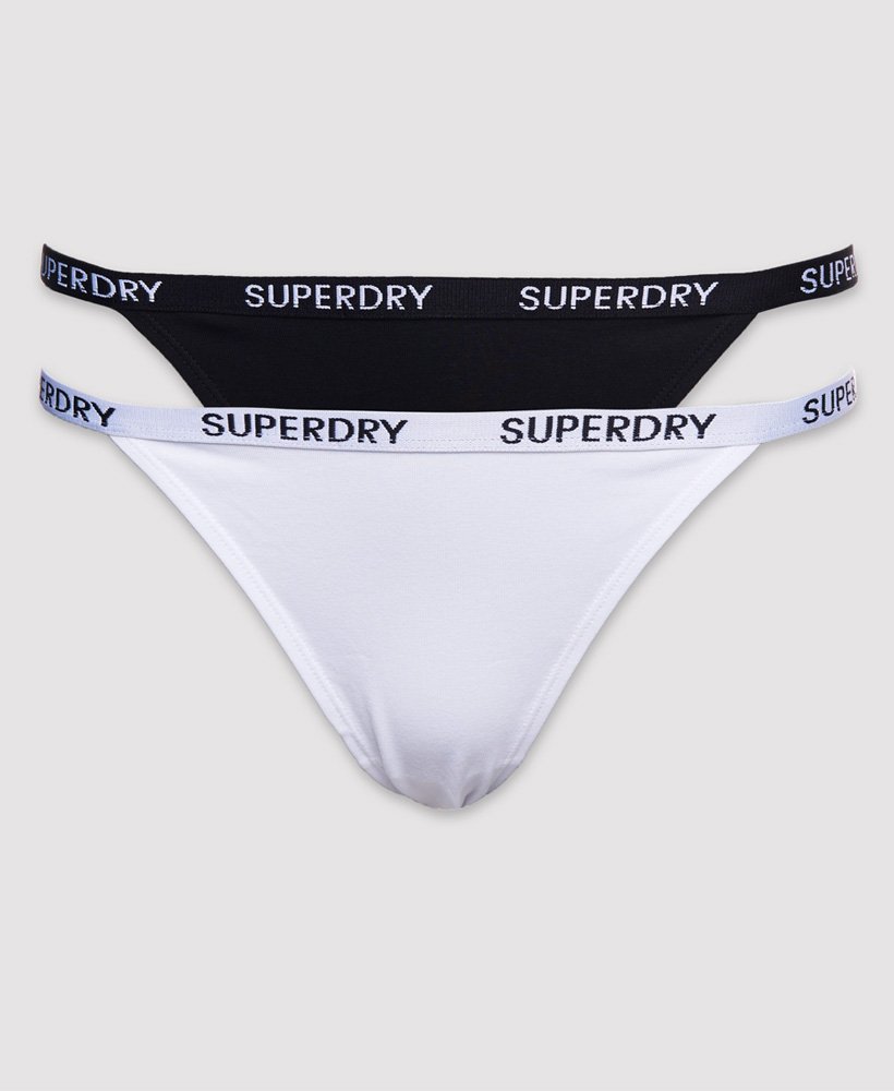 Superdry Organic Cotton Ribbed Bikini Brief - Women's Womens Underwear
