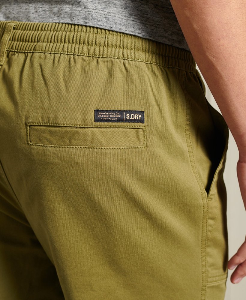 Mens - Core Utility Pants in Field Olive | Superdry UK
