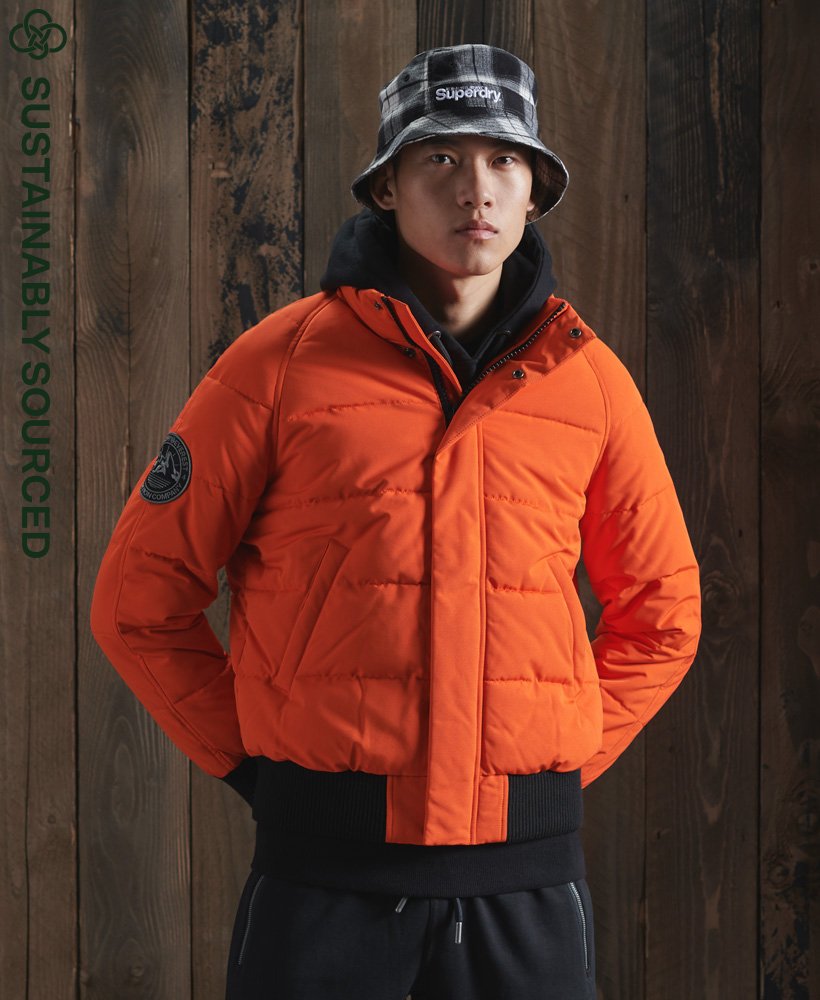 Hombre – Cazadora bómber Everest en Naranja Intenso Superdry ES