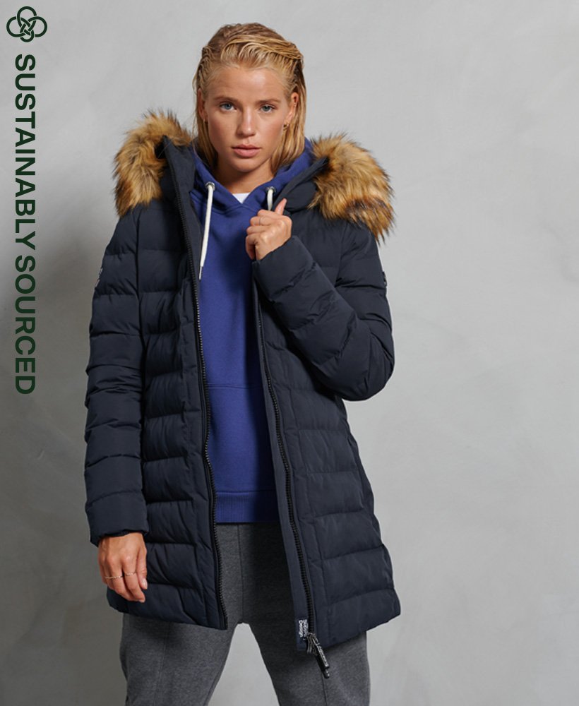 Superdry puffer shop coat womens