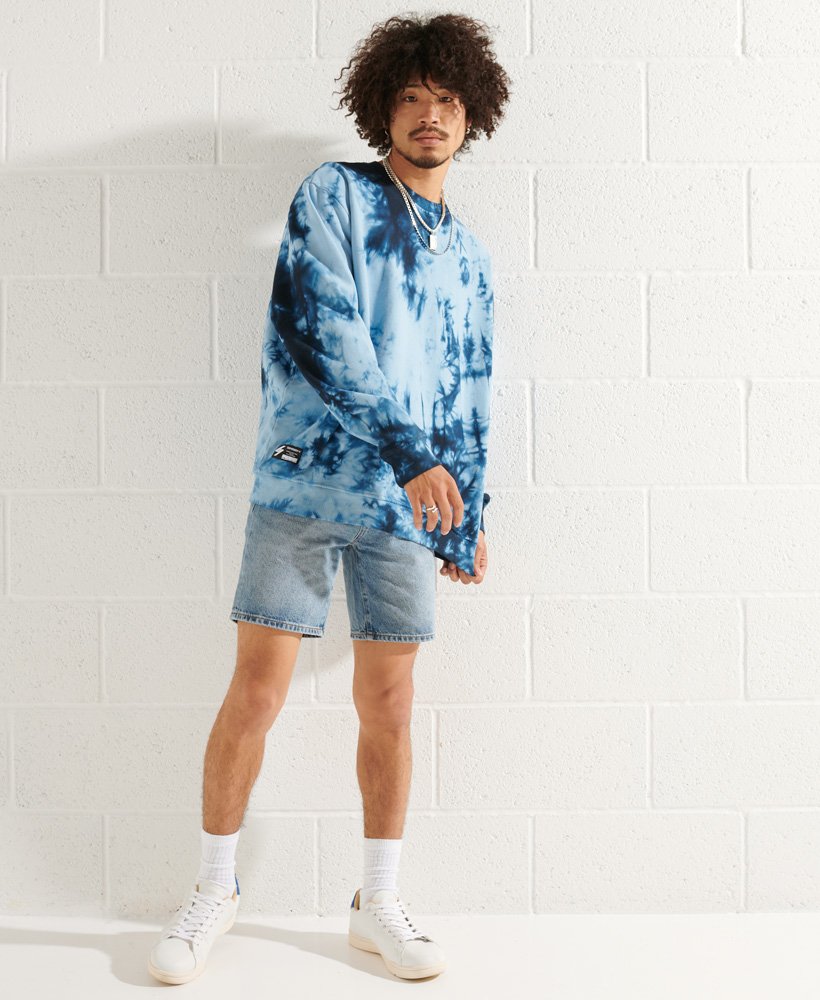 Tie-Dyed Unisex Crew W / Logo Label | Space Edition | Space Dust / M