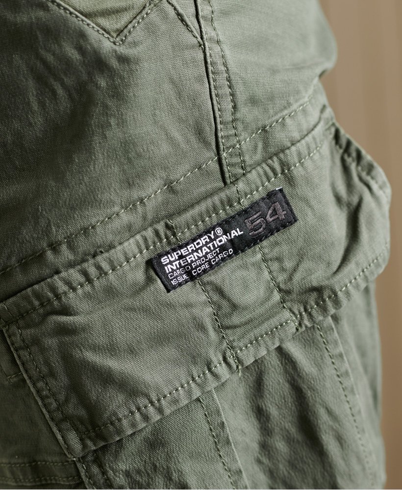 Mens - Core Cargo Shorts in Draft Olive | Superdry