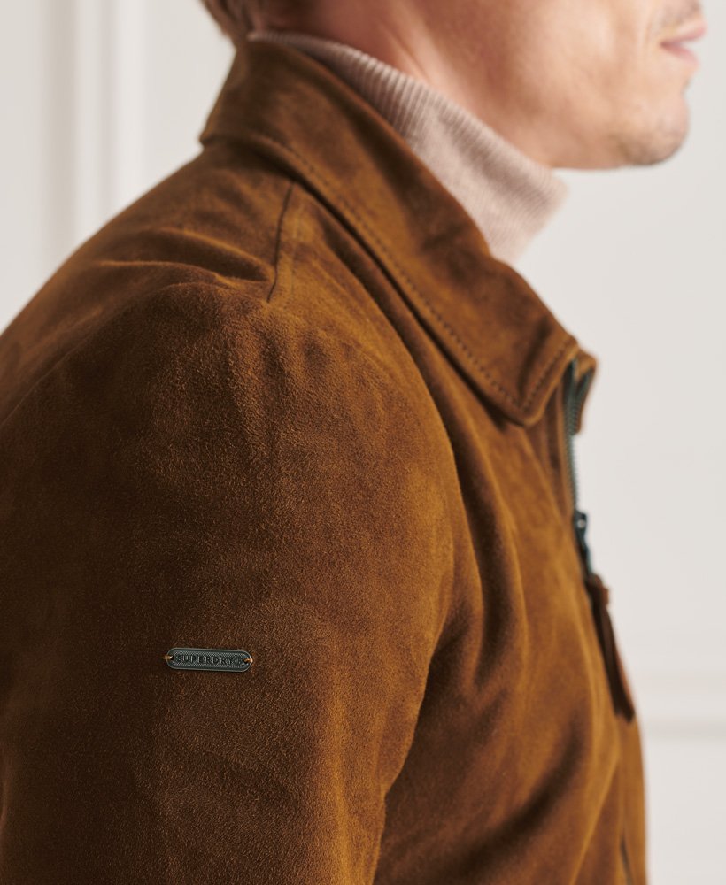mens long suede jacket