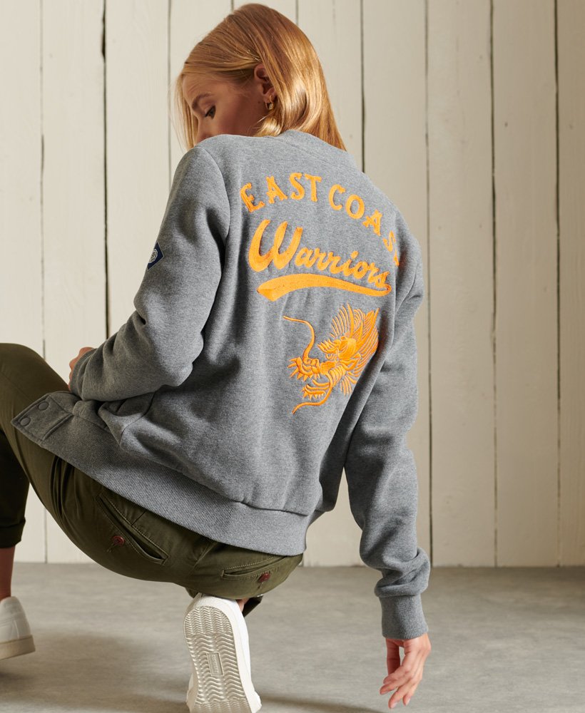 womens jersey bomber jacket
