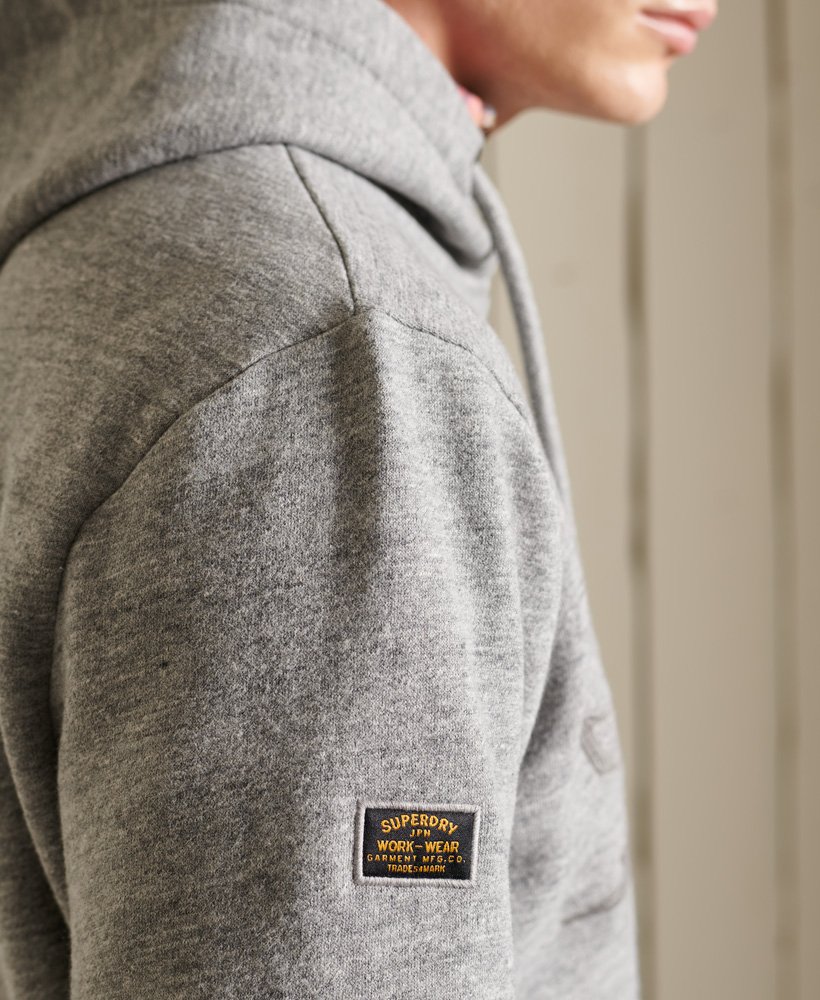 superdry grey marl moletom com capuz