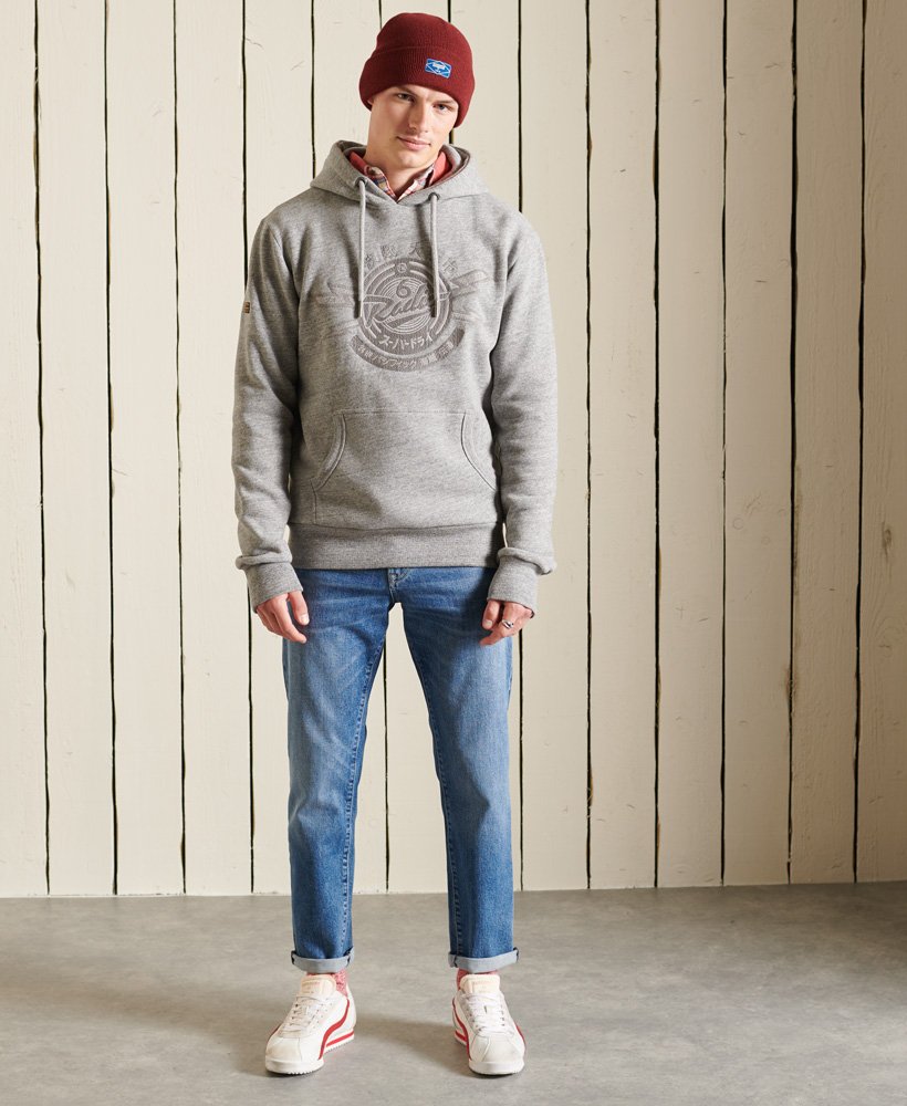 superdry grey marl moletom com capuz