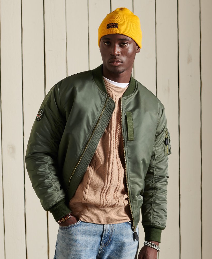 superdry bomber jacket green