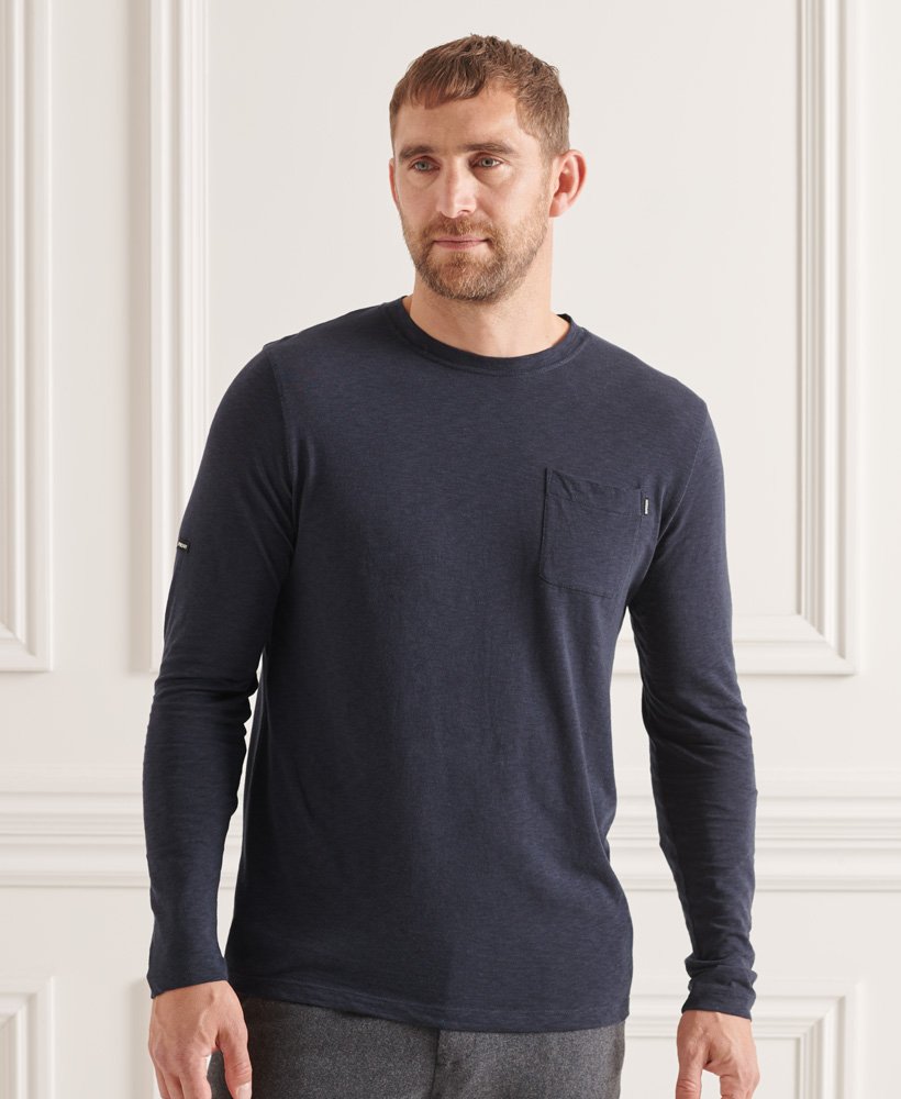 Mens - Studios Slub Long Sleeve Pocket 