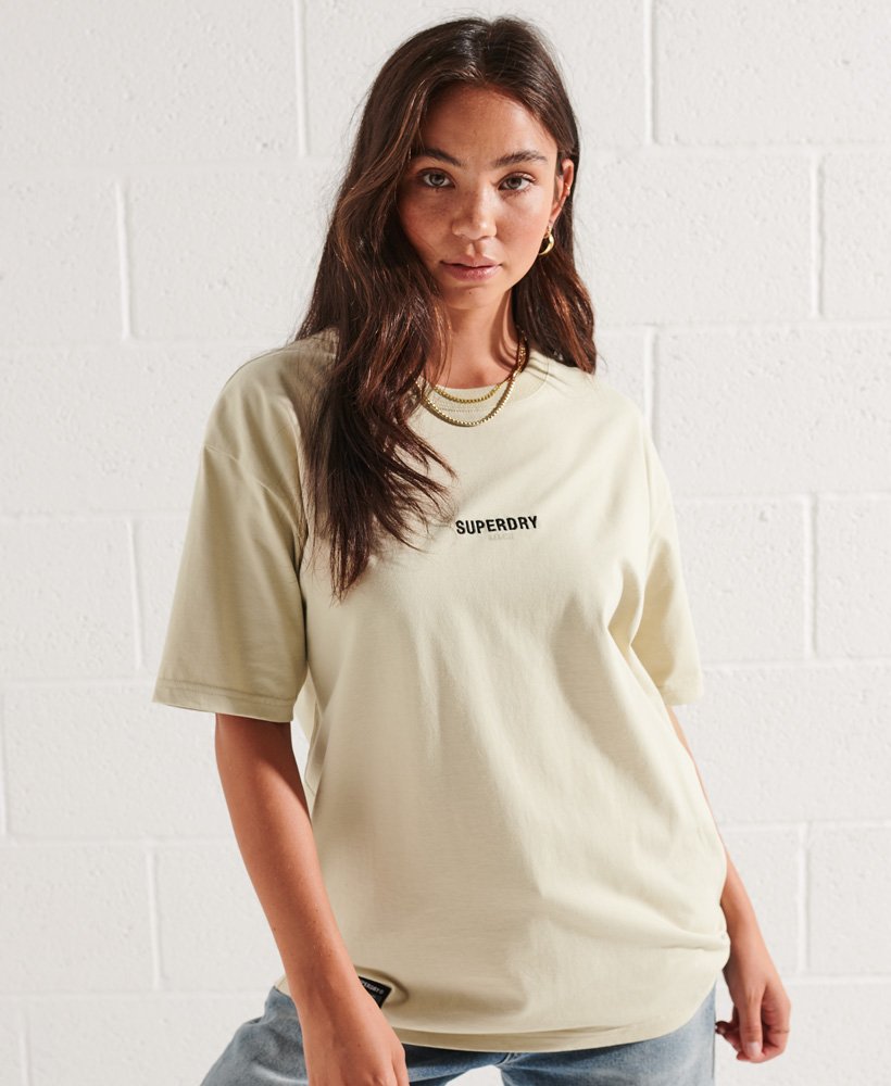 Womens - Superdry Code Micro T-Shirt in Pelican | Superdry