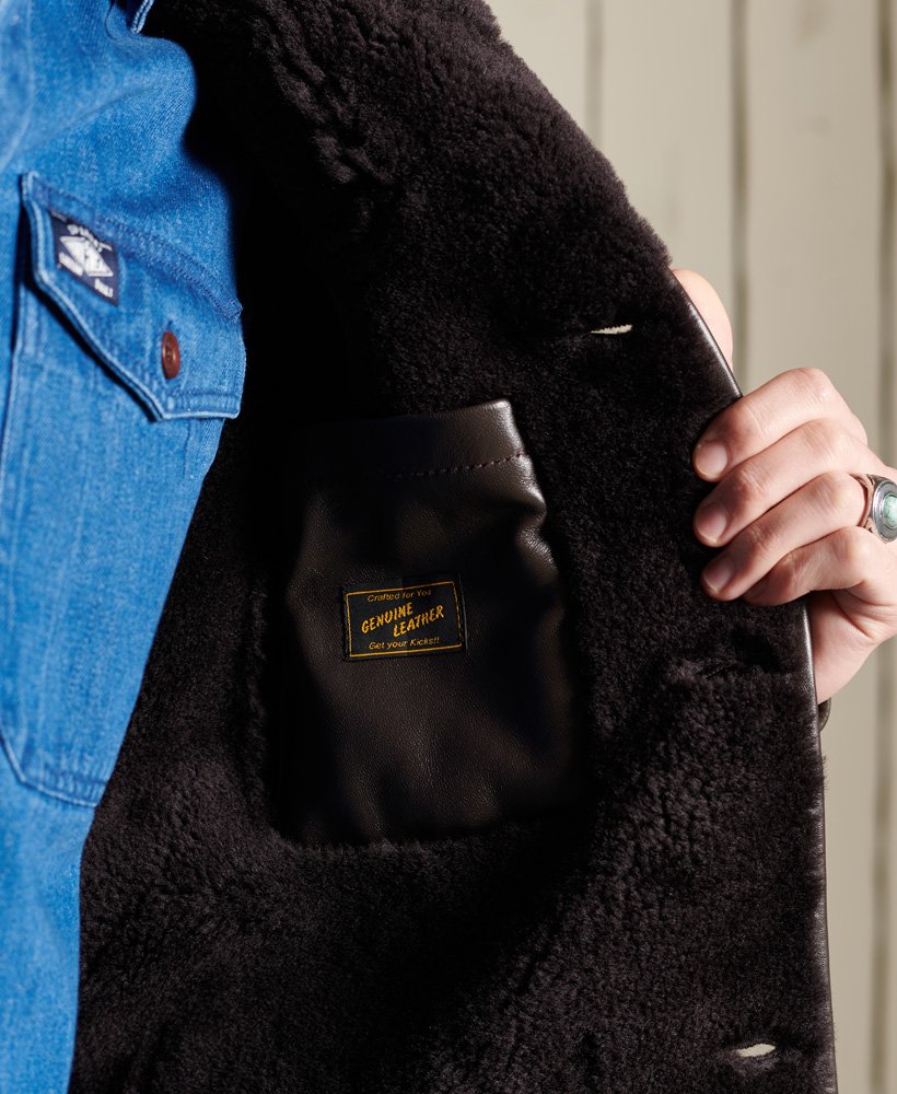 superdry shearling jacket
