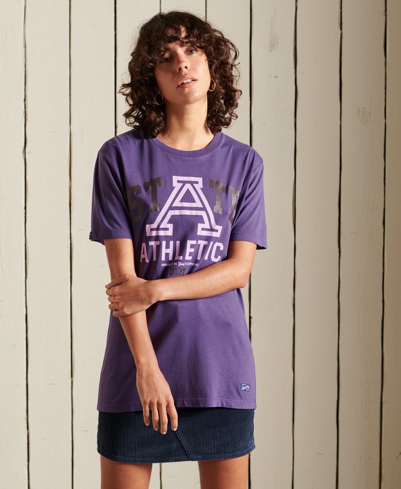 Superdry purple outlet shirt