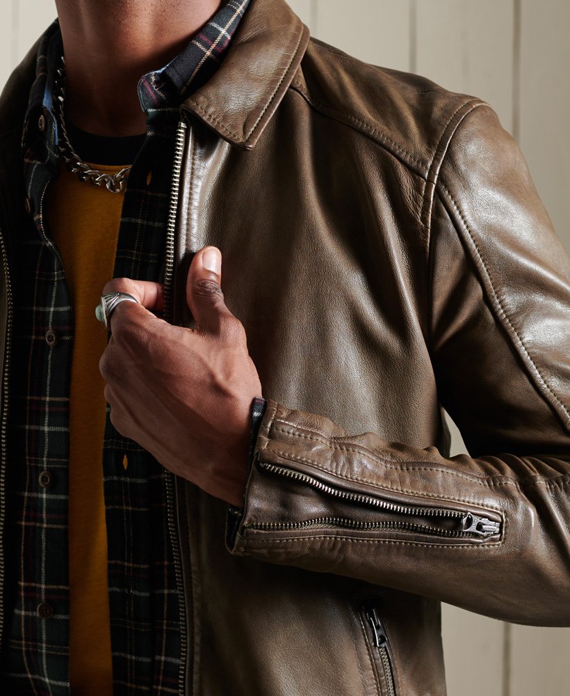 vintage leather shirt