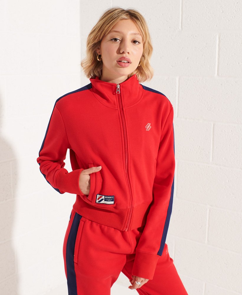 Superdry Code Stripe Track Jacket - Women's Womens Hoodies-and-sweatshirts