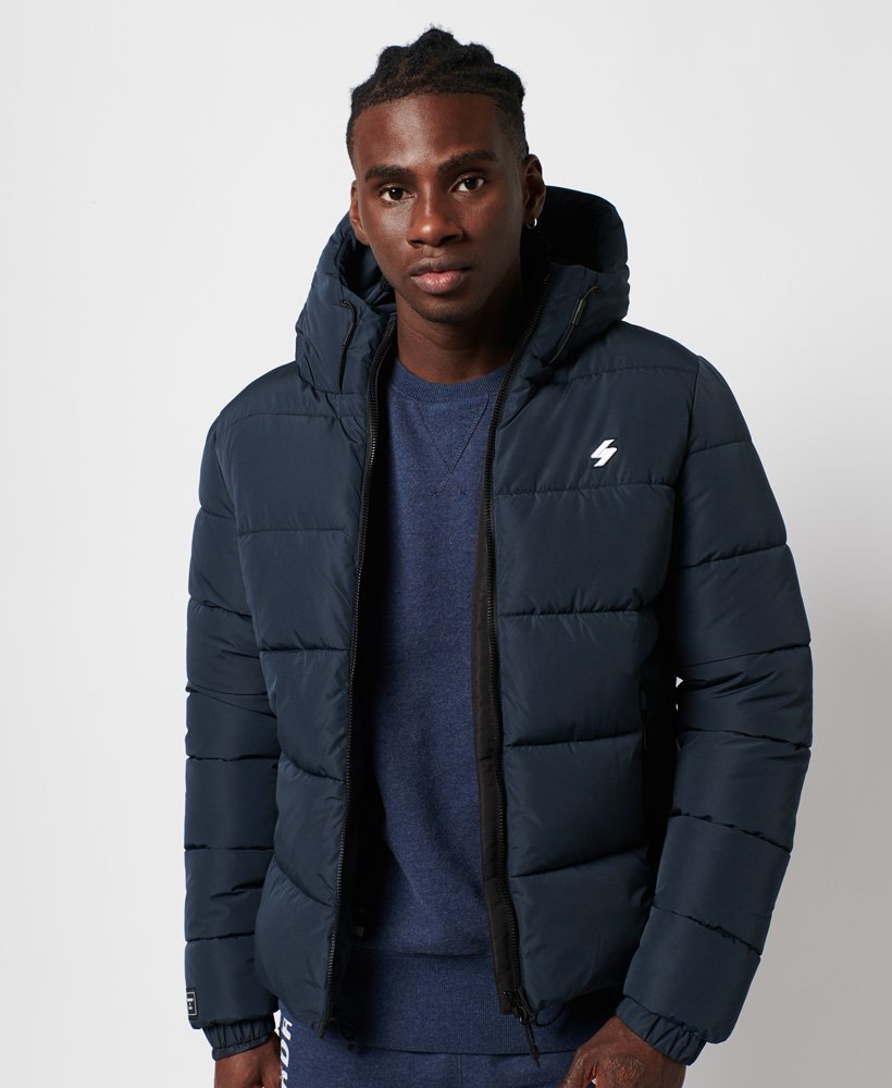 Superdry Hooded Sports Puffer Giacca Uomo