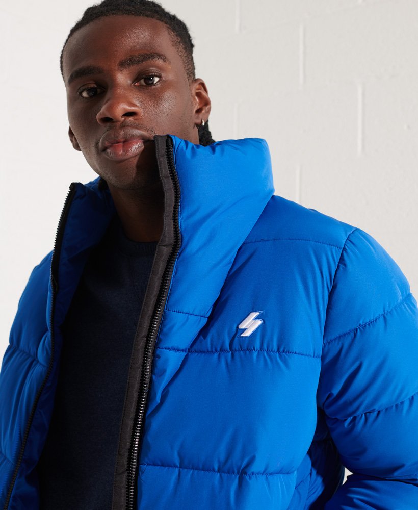 Superdry blue best sale puffer jacket