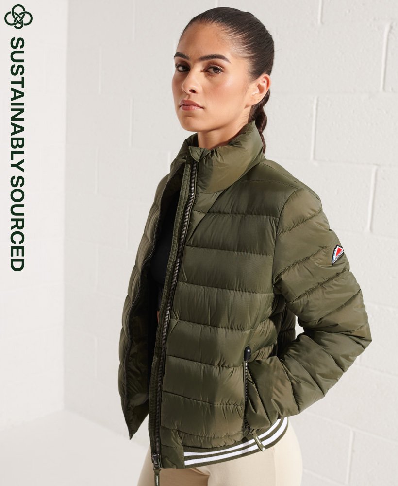 superdry khaki bomber jacket