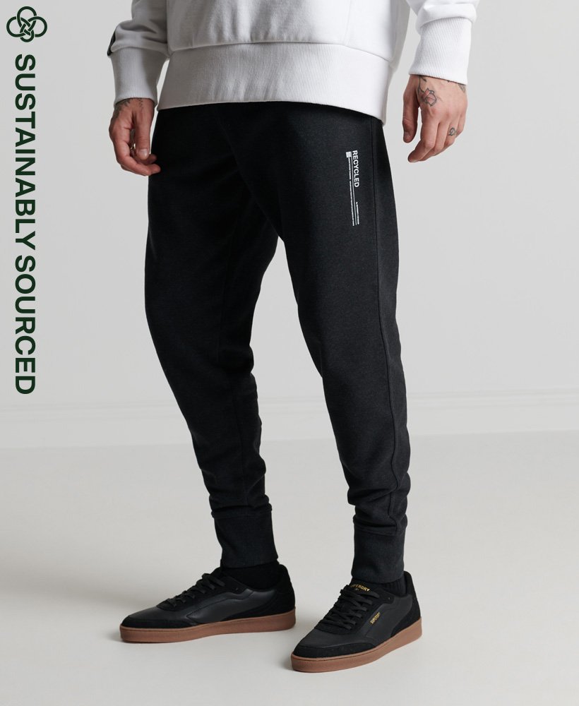 Mens - Recycled Micro Side Joggers in Phantom Marl | Superdry