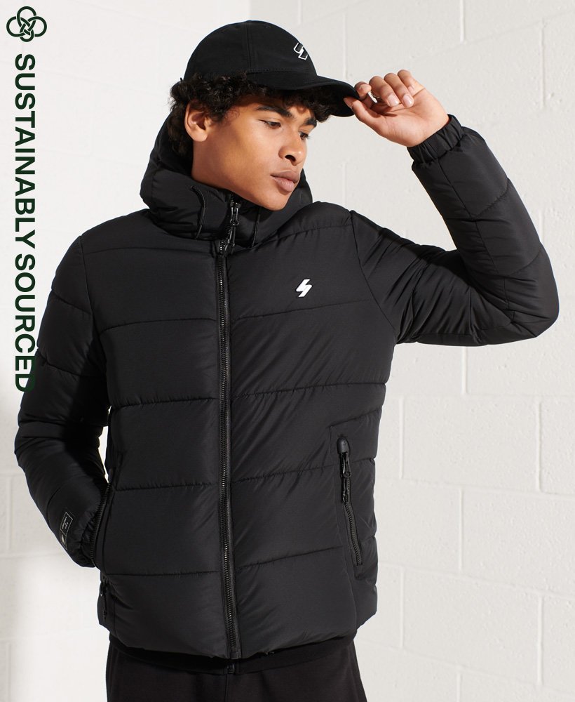 Superdry Hooded Sports Puffer Giacca Uomo