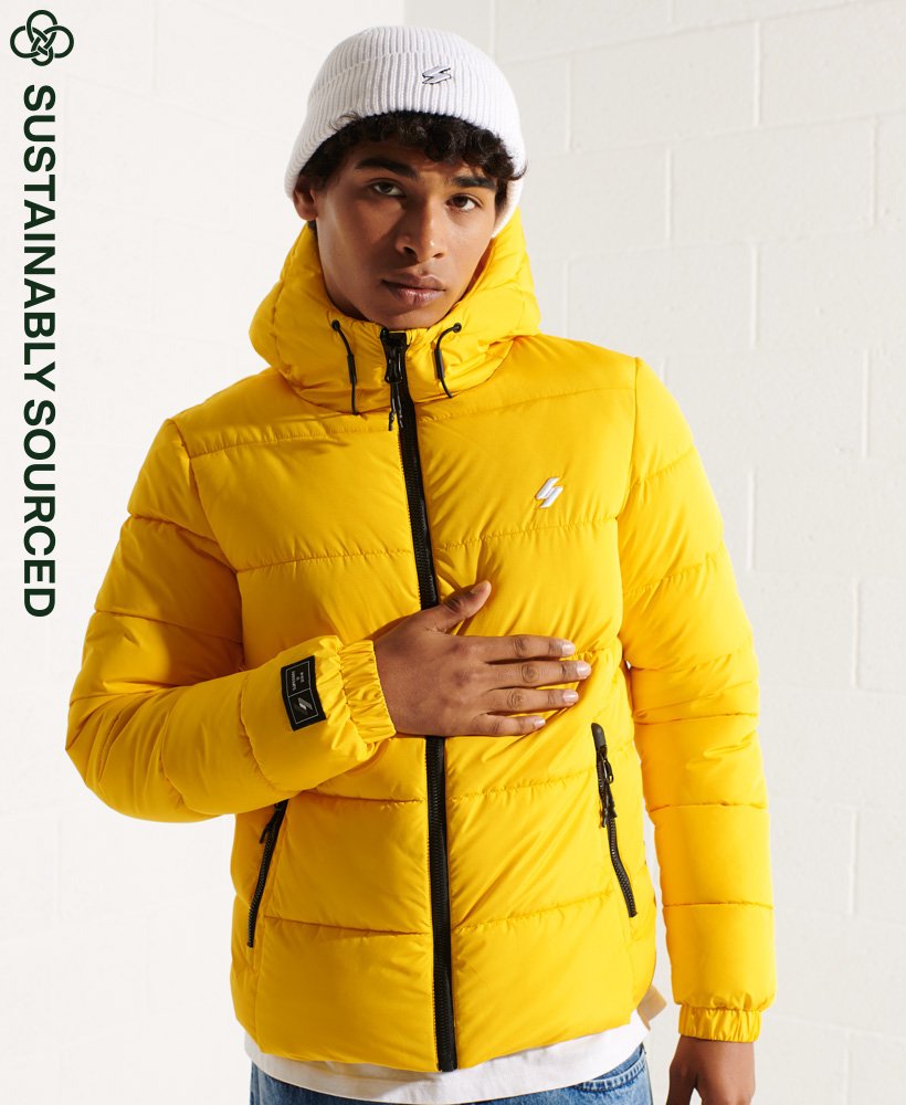 Mustard puffa hot sale coat