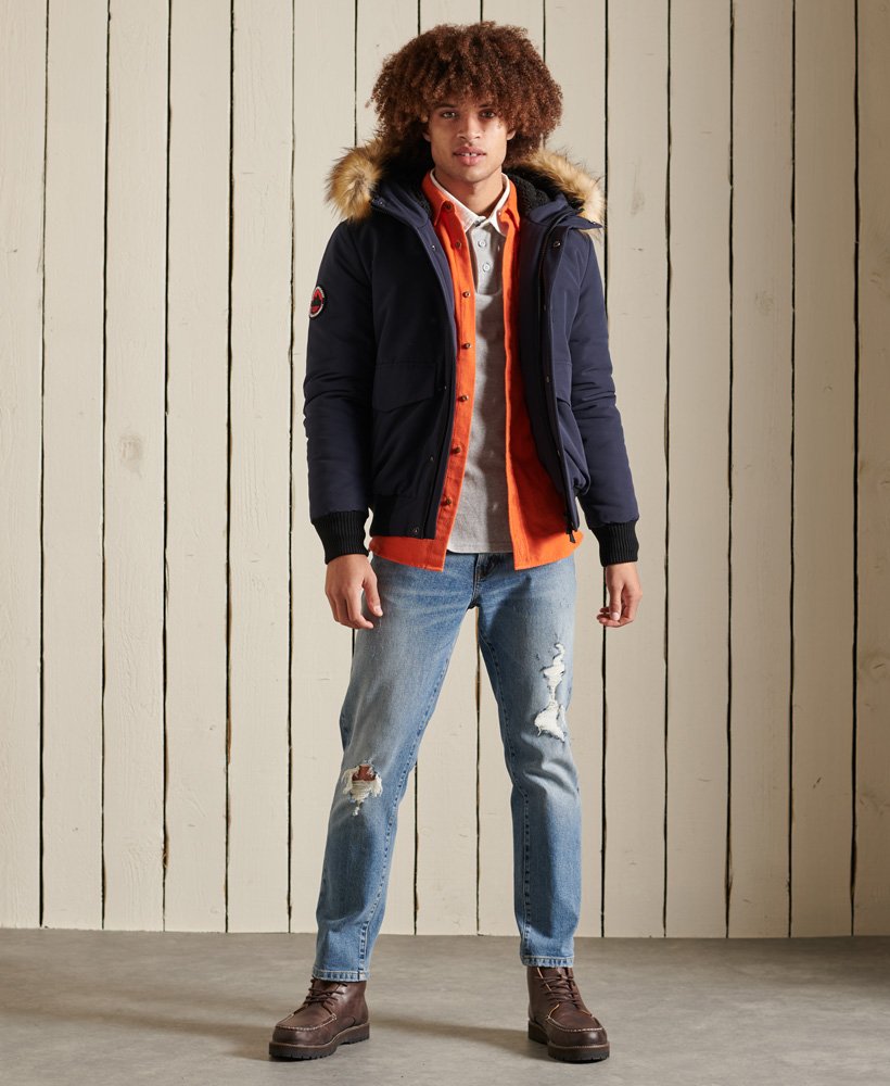 superdry everest bomber jacket orange