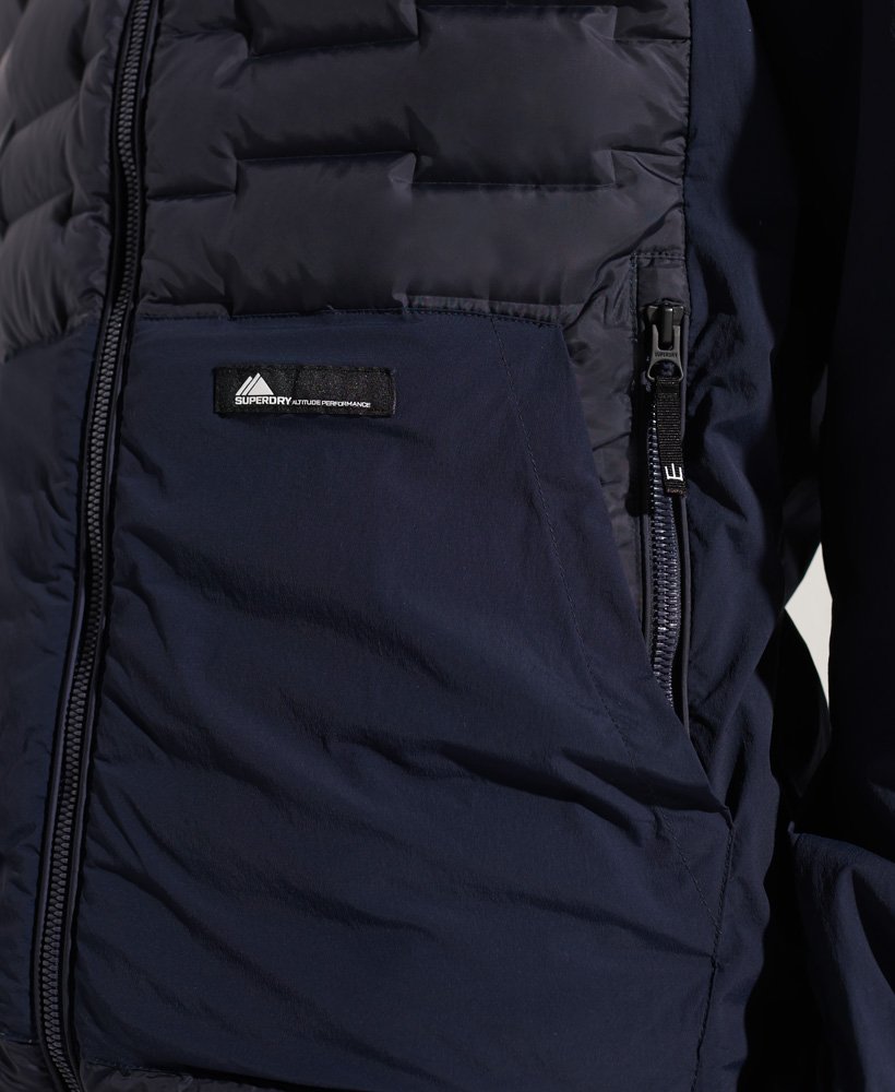 Men's - Casual Hooded Down Jacket in Eclipse Navy | Superdry UK