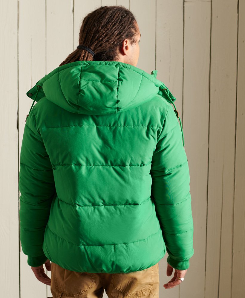 Mens Mountain Puffer Jacket in Oregon Green Superdry