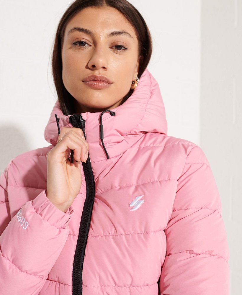 Superdry Hooded Spirit Taped Puffer Giacca Donna 