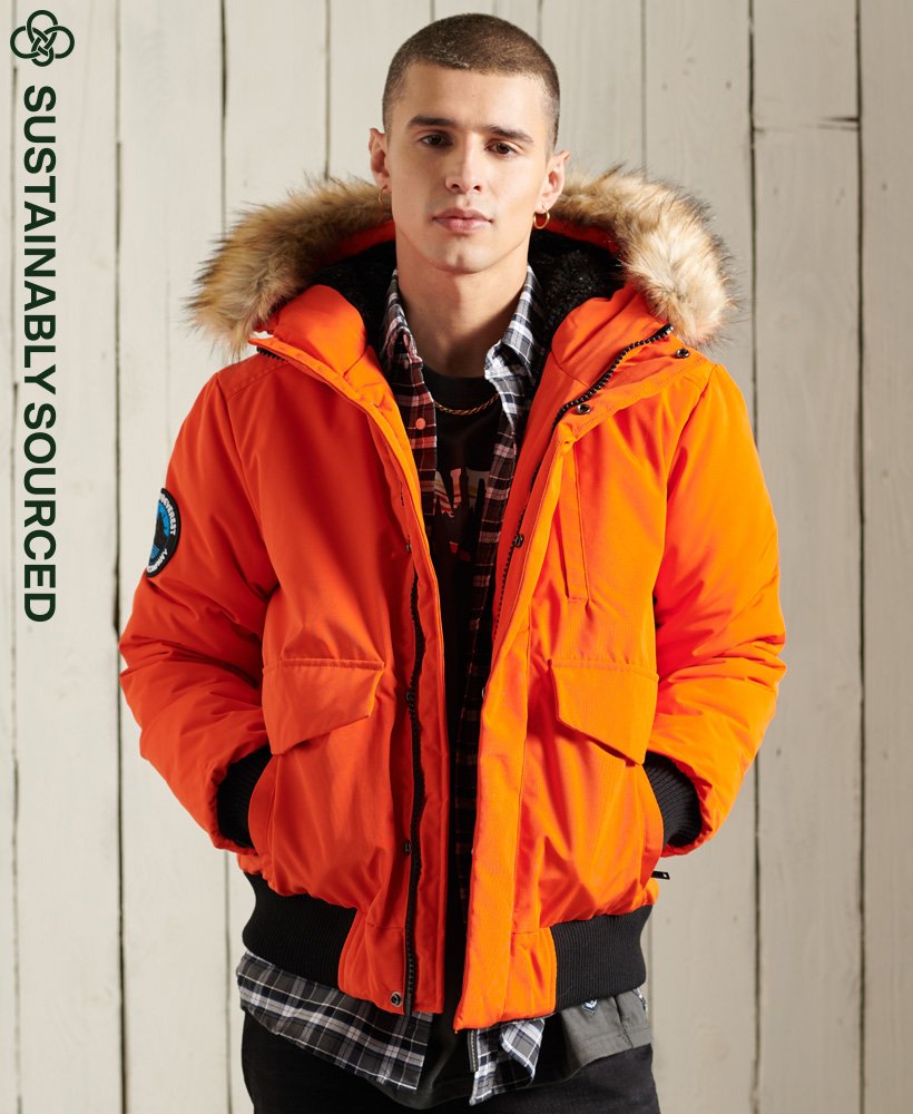 parka superdry homme orange