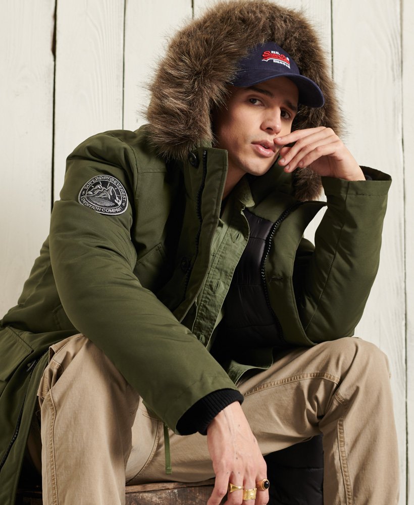 Chaqueta Superdry Khaki Para Hombre