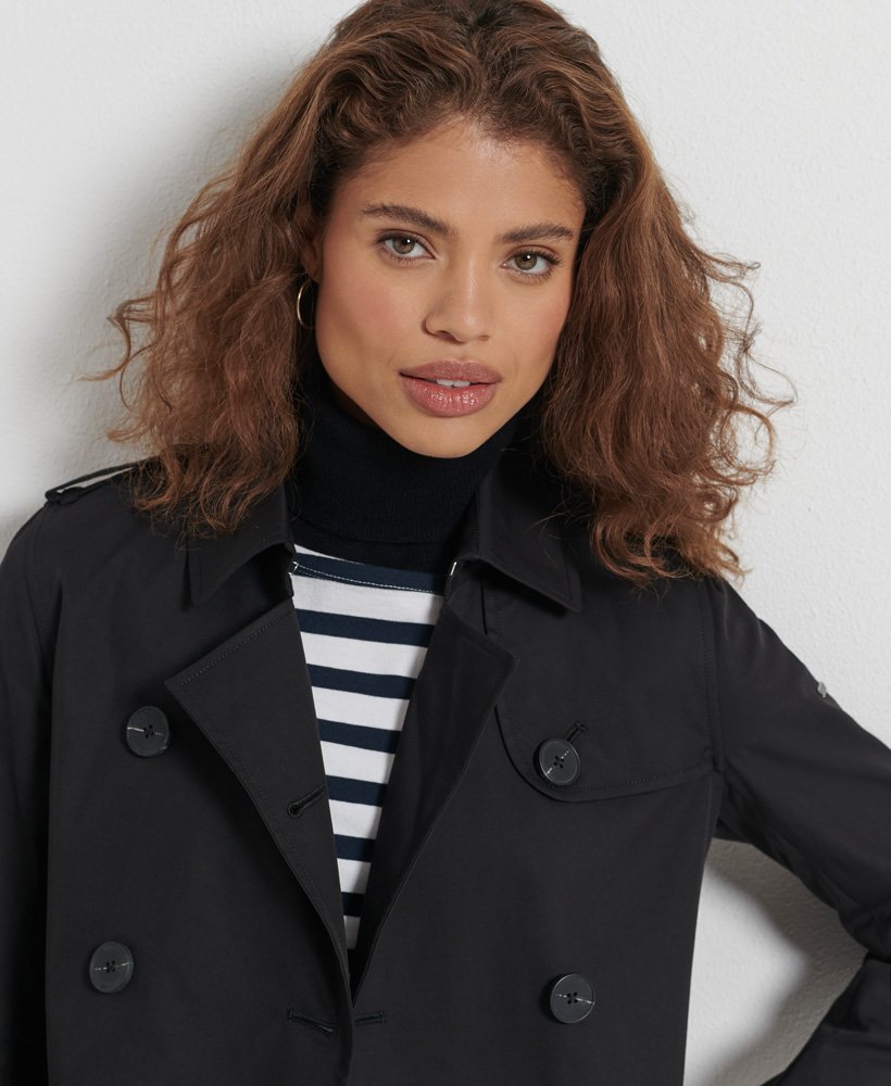 superdry hooded trench coat