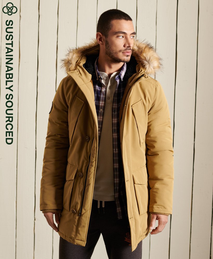 Hombre Parka Everest en Camel Superdry ES