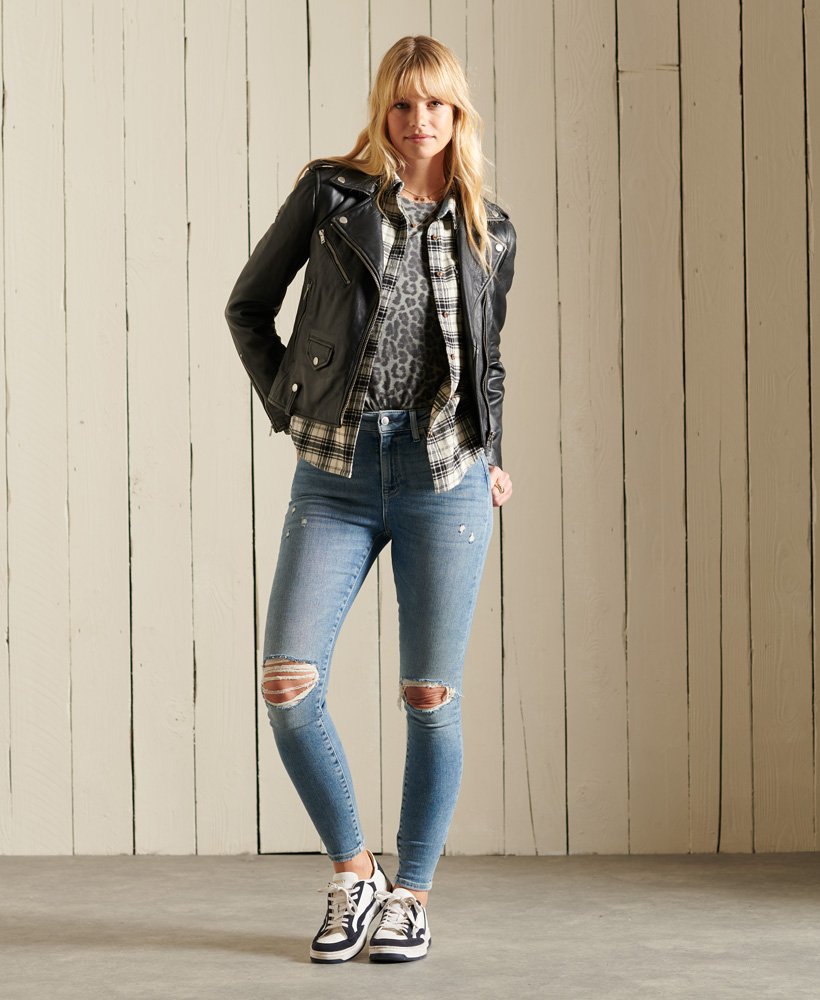 superdry high rise skinny jeans