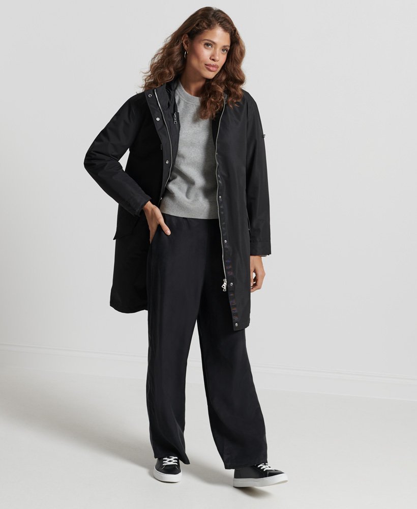 Womens Clothing Coats Parka coats Superdry Studios 3-in-1 Fishtail Parka in Black 