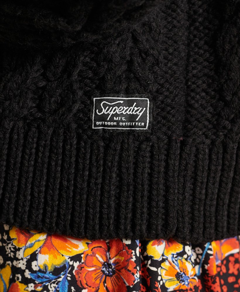 Superdry Vintage High Neck Cable Knit 