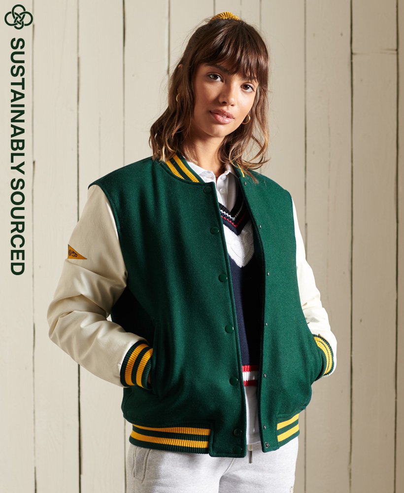 Superdry College Varsity Bomber Jacket - Women's Jackets and Coats