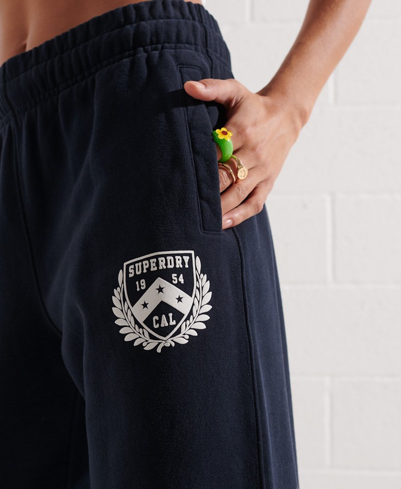 Women's Athletic College Loose Joggers in Eclipse Navy