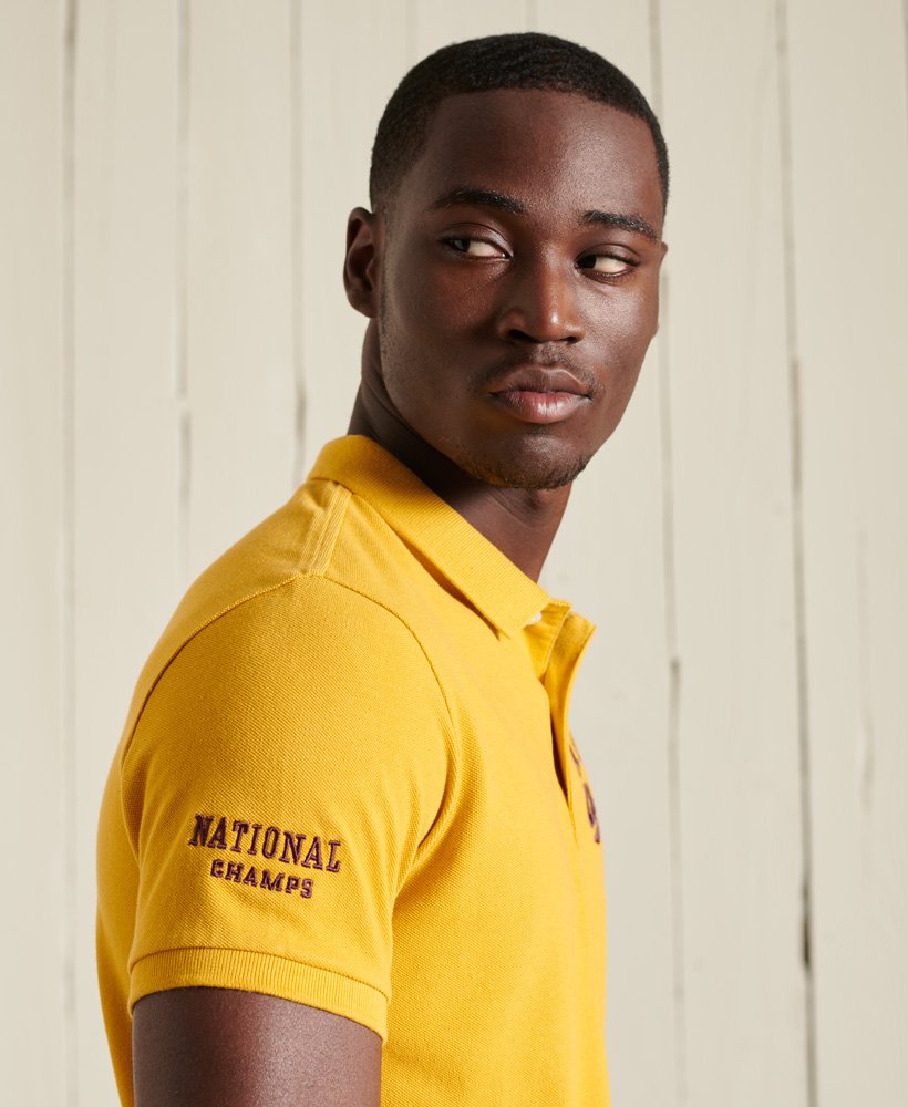 Mens - Organic Cotton Superstate Short Sleeve Polo Shirt in Pigment ...