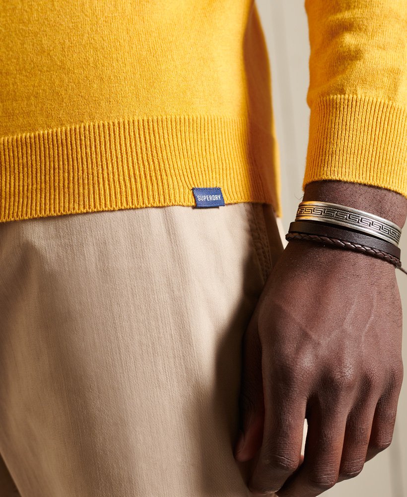 superdry yellow jumper