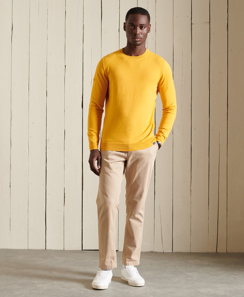 superdry yellow jumper