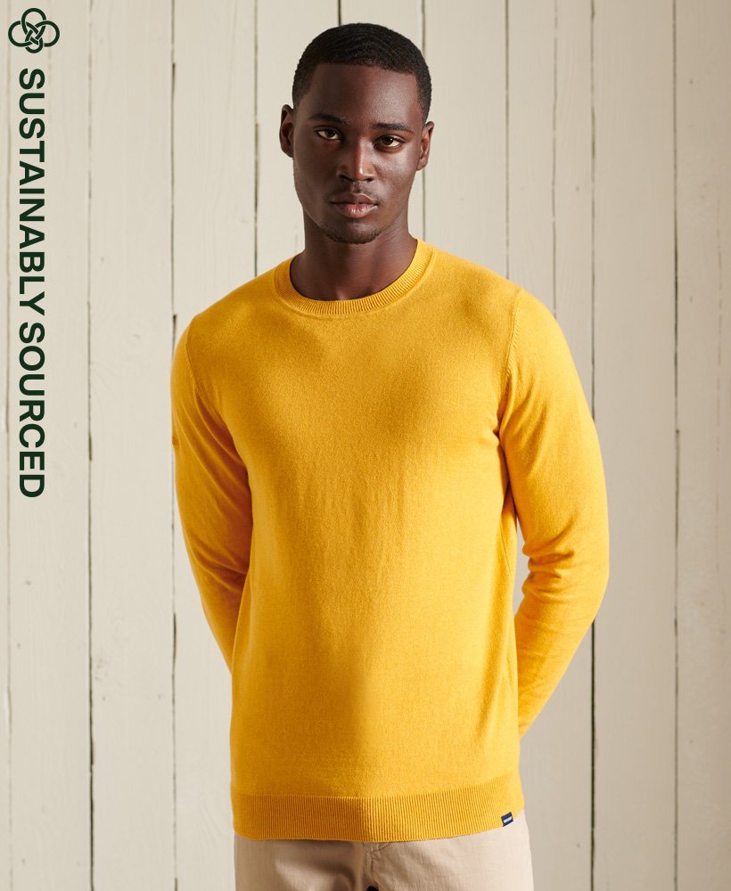 superdry yellow jumper