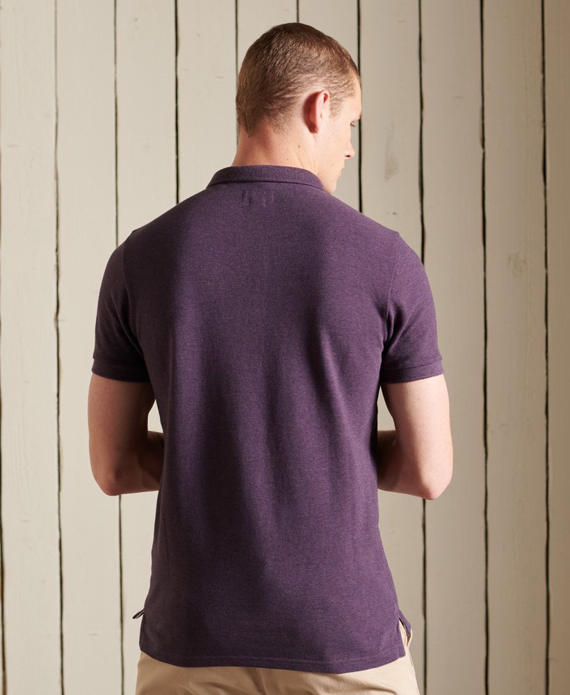 superdry purple polo shirt