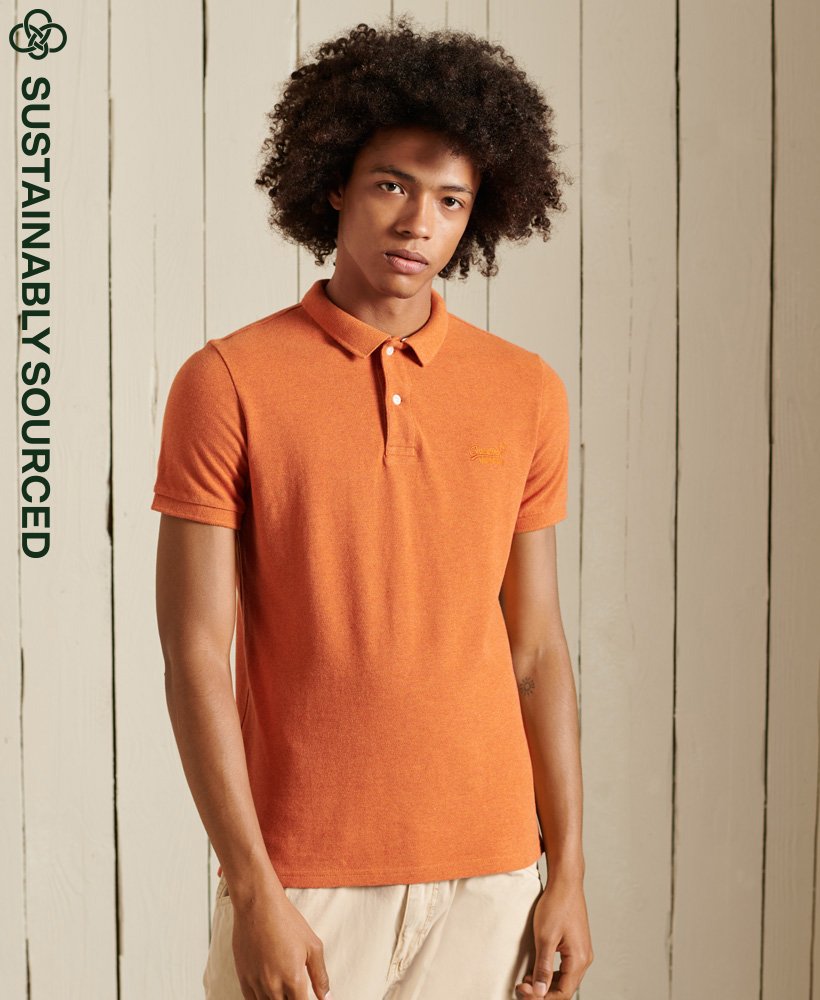 superdry polo orange