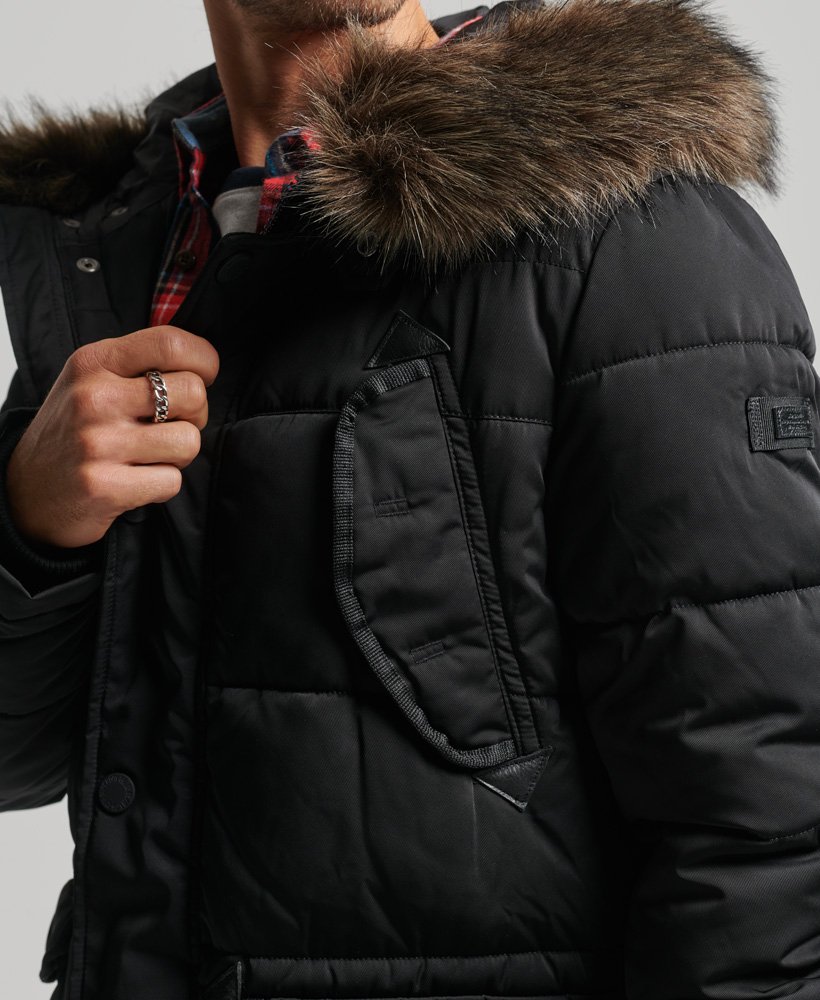 Superdry Chinook Faux Fur Parka Coat - Men's Mens Jackets