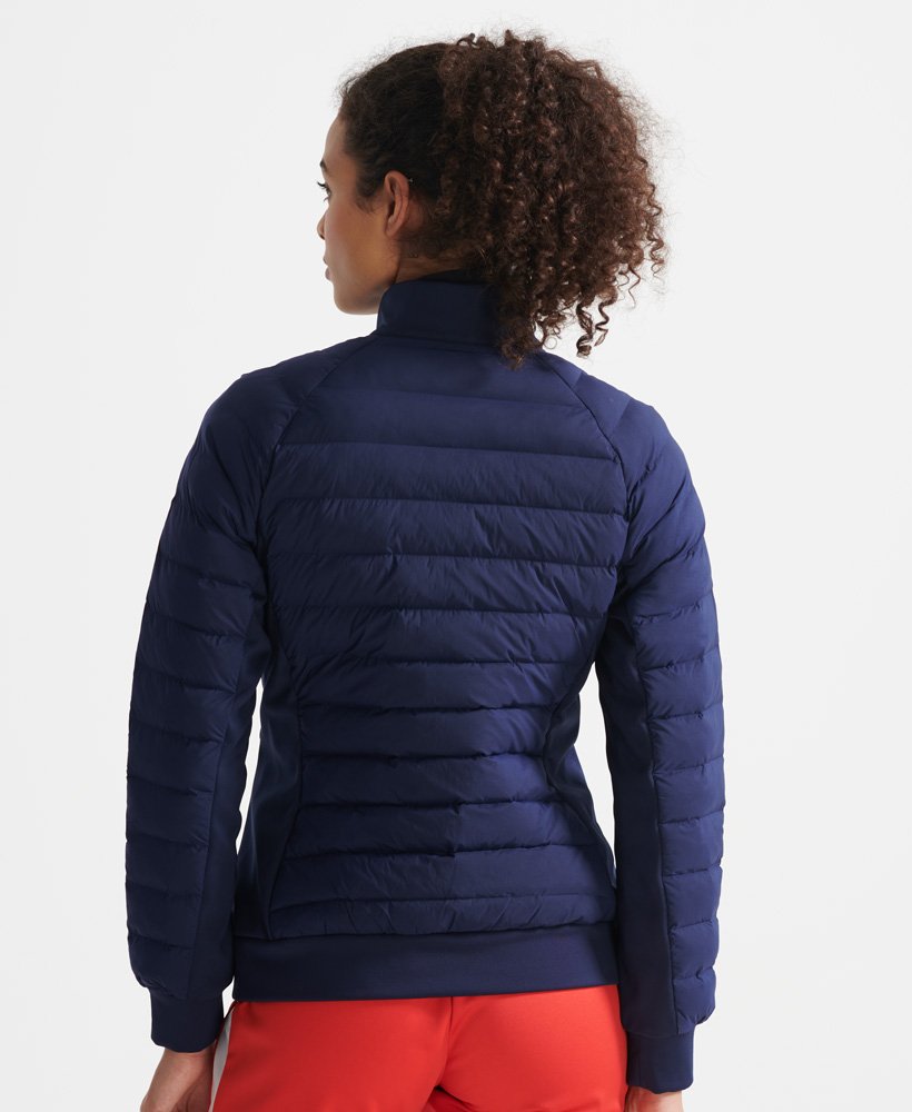 Womens - Motion Hybrid Mid Layer Jacket in Rich Navy | Superdry UK