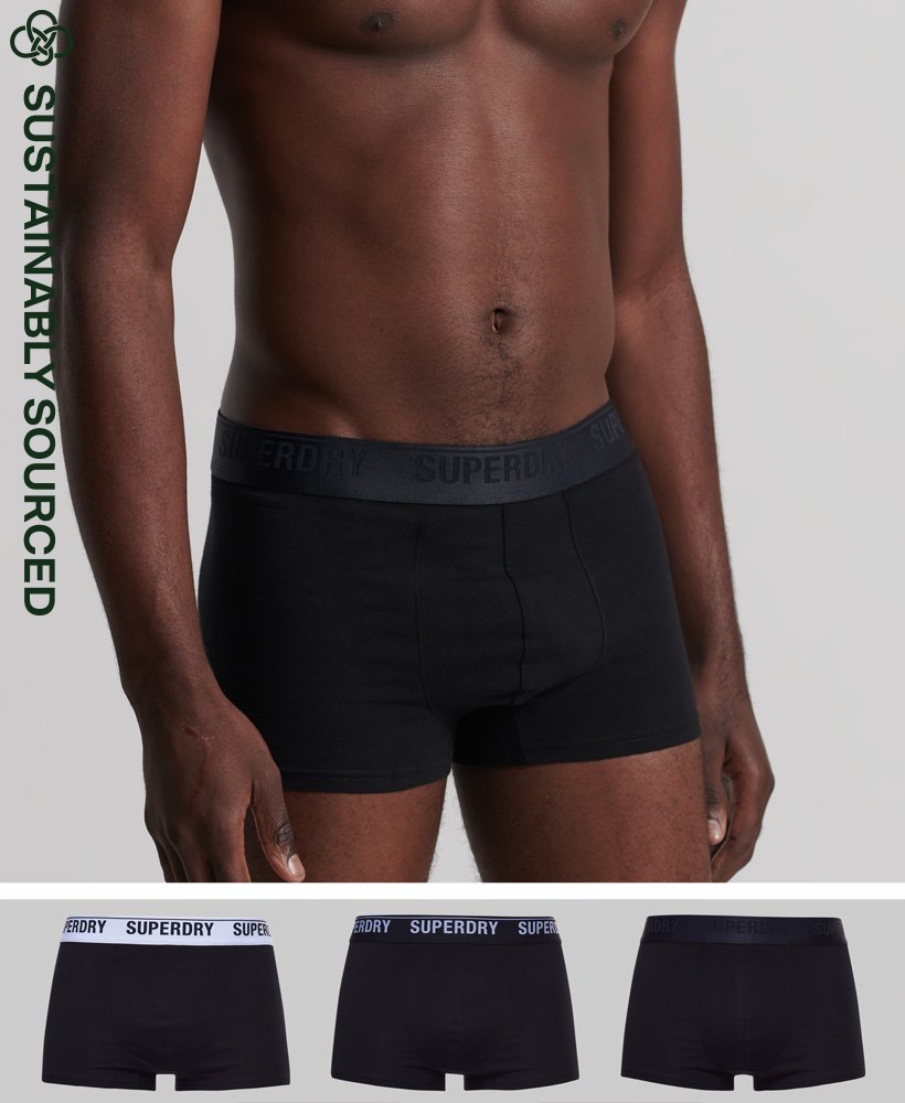 Superdry Uomo Abbigliamento Intimo Boxer shorts Boxer in cotone biologico Offset in confezione da due 