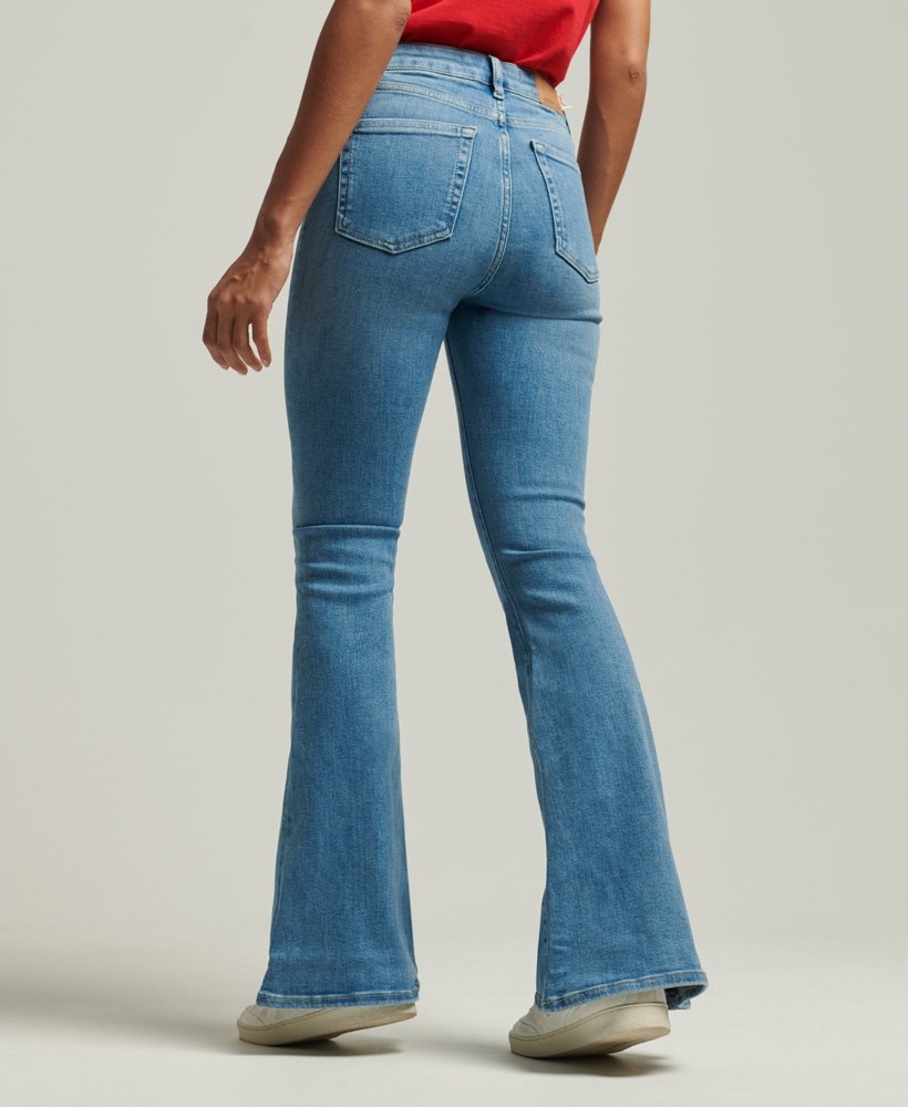 superdry high rise skinny flare jeans