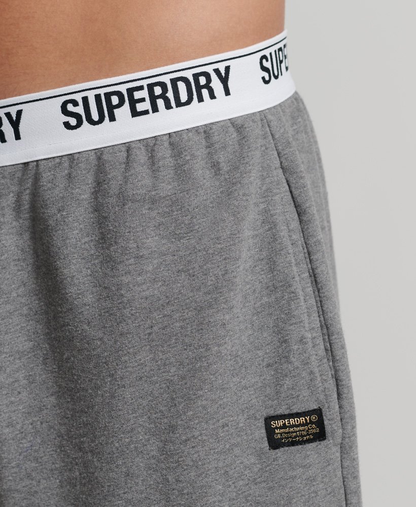 Mens - Organic Cotton Loopback PJ Shorts in Grey | Superdry
