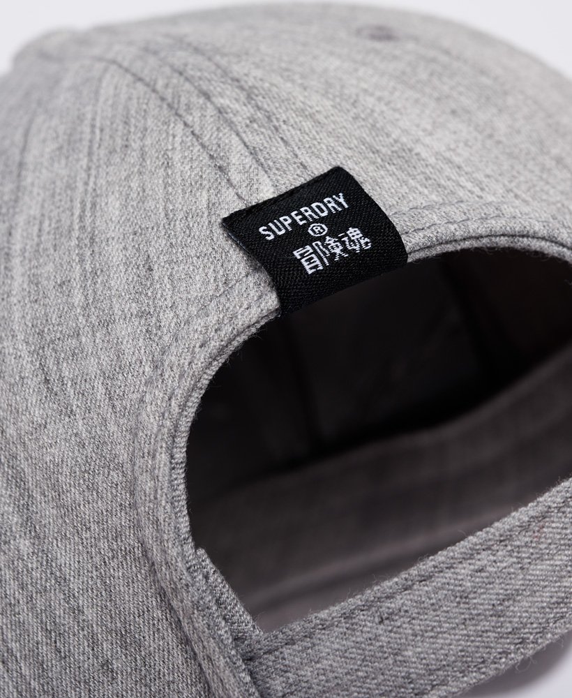 Mens Unisex Code Baseball Cap in Light Grey Superdry