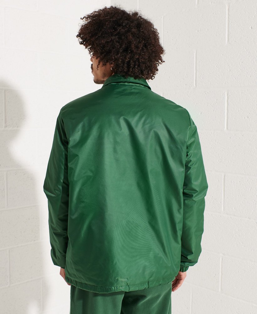 Men's Snap Coach Jacket in Dark Green | Superdry CA-EN