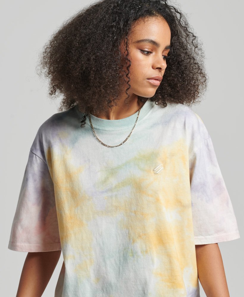 Womens - Pastel Tie T-Shirt in Multi | Superdry UK